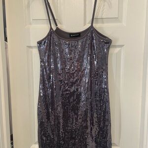 Silver Sequin Dress